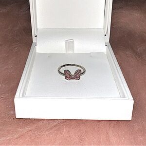 Pandora x Disney Minnie Mouse Red Pink Bow Ring